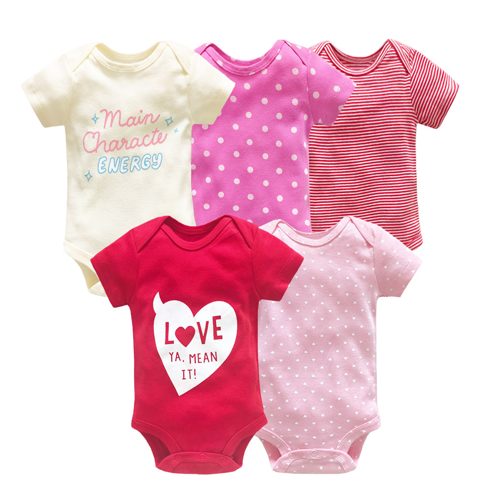 Baby Clothing Next - 5PCS/Lot Baby Girls Bodysuits Cartoon Baby