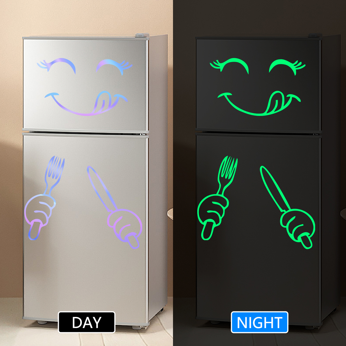 Baby Clothing Cupboard - Cartoon Cute Smile Face Luminous Wall