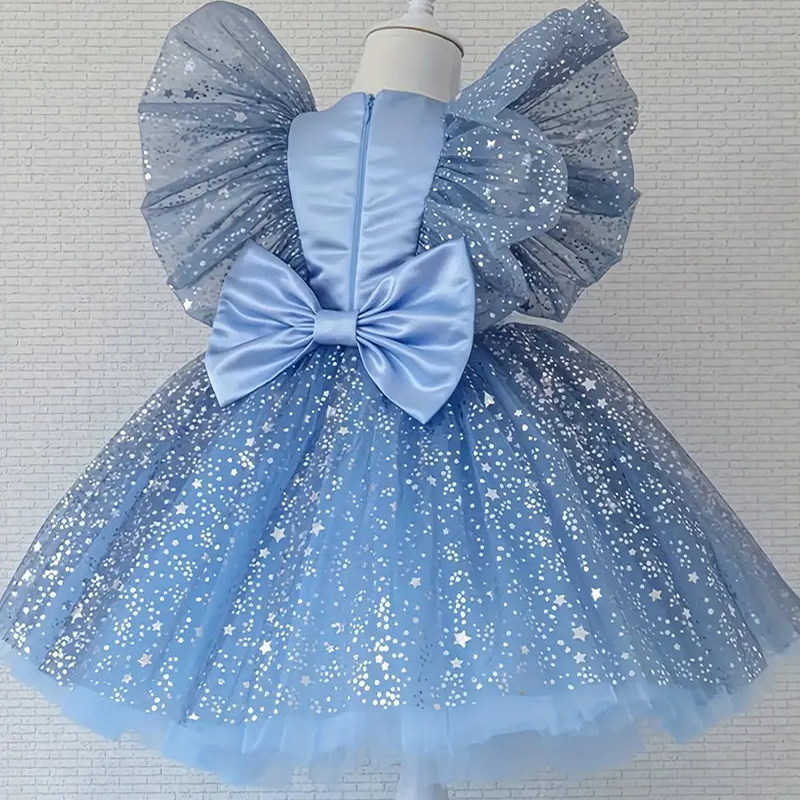 Baby Xmas Clothing - Toddler Baby Girls Luxury Star Sequins