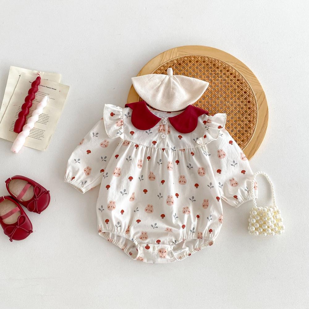 Cute Rabbit Printed Baby Jumps – обзор и цена Baby Clothing High Quality