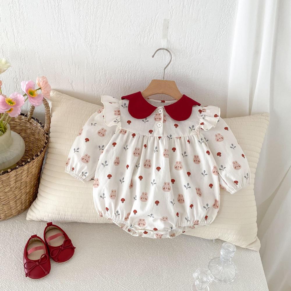 Cute Rabbit Printed Baby Jumps – обзор и цена Baby Clothing High Quality