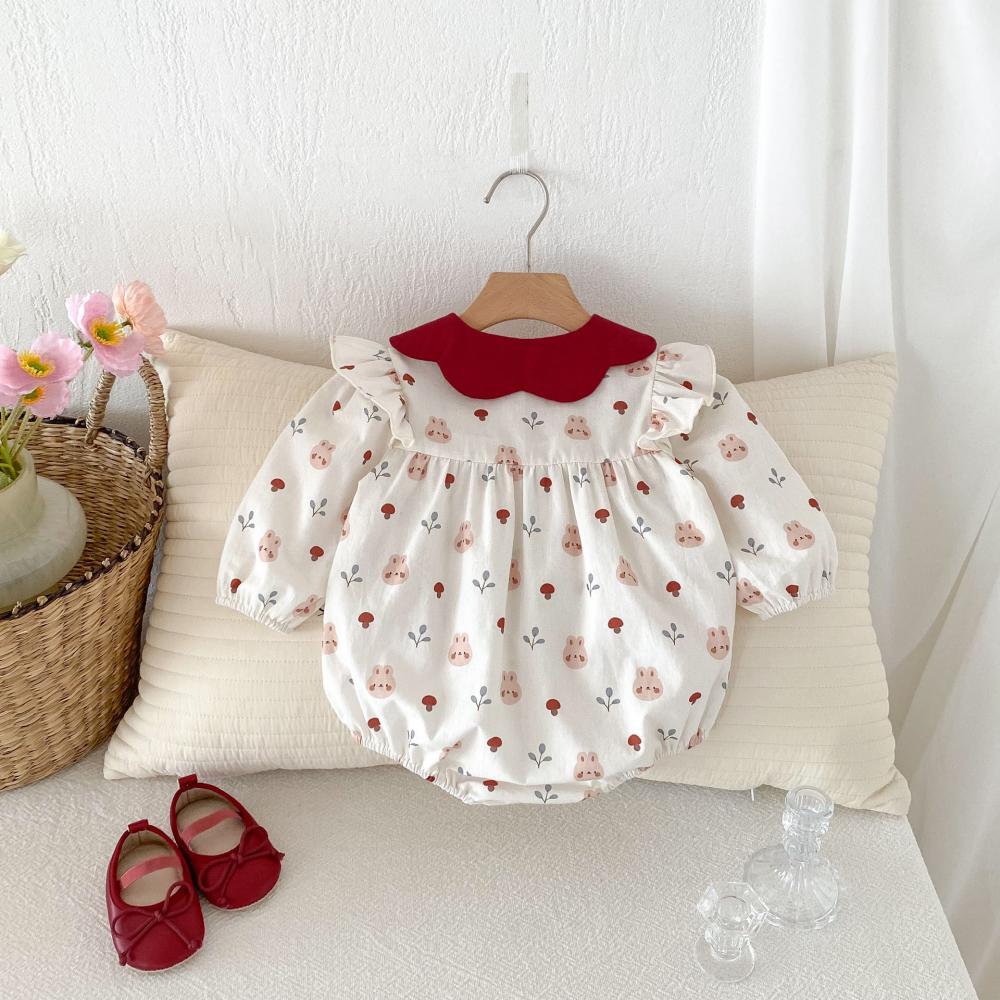 Cute Rabbit Printed Baby Jumps – обзор и цена Baby Clothing High Quality