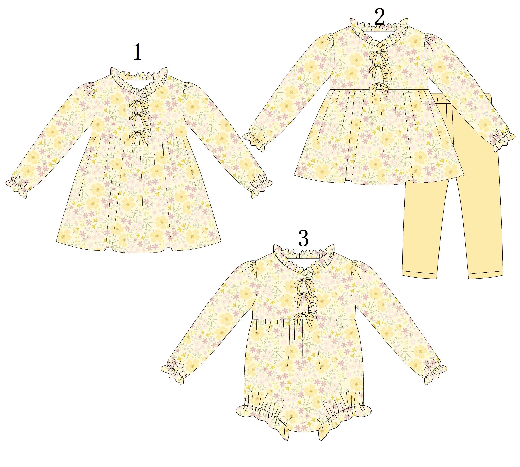 High Quality Yellow Floral Pri – обзор и цена Baby Clothing High Quality