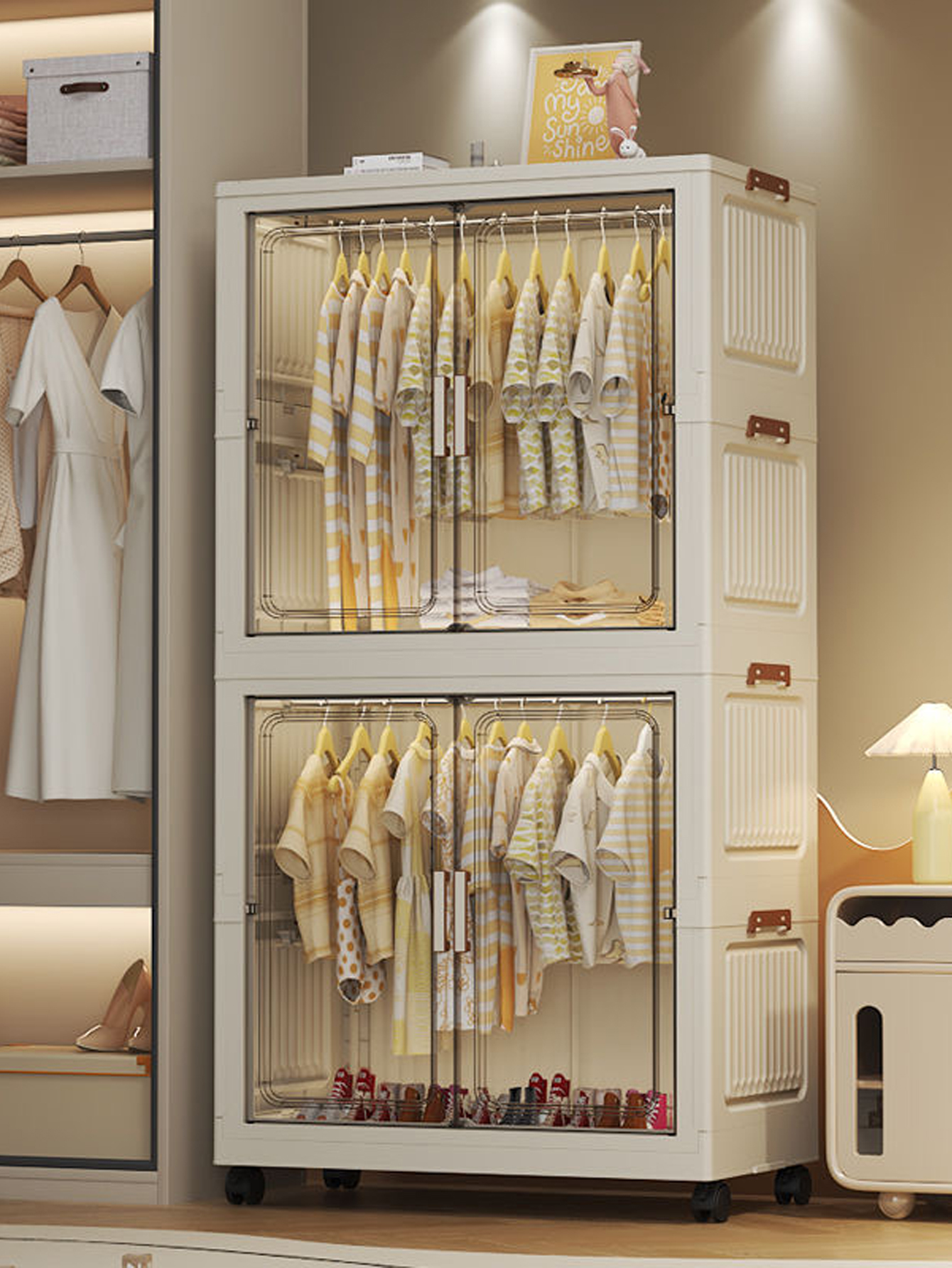 Foldable Storage Cabinet Simpl – обзор и цена Baby Clothing Cupboard