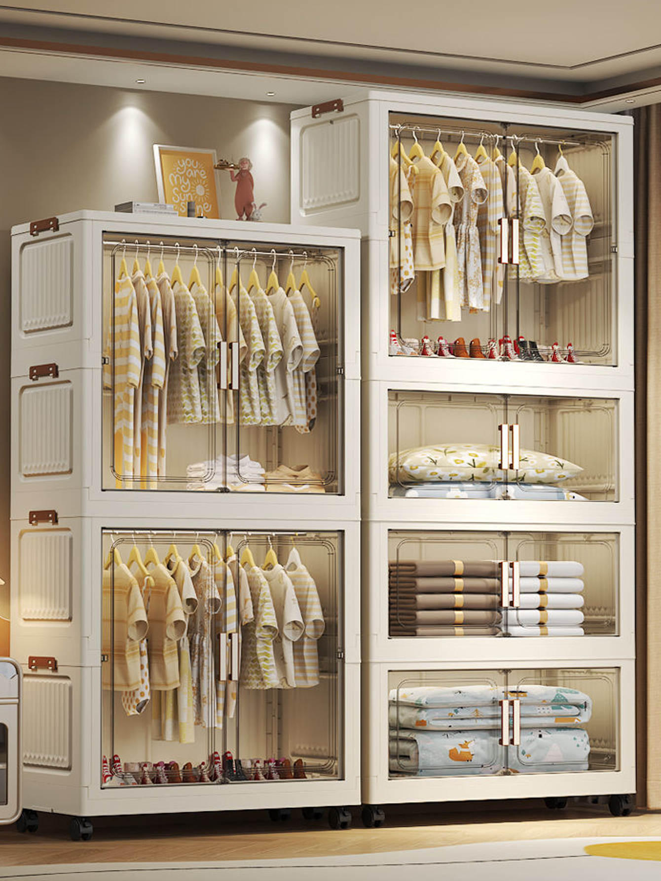 Foldable Storage Cabinet Simpl – обзор и цена Baby Clothing Cupboard