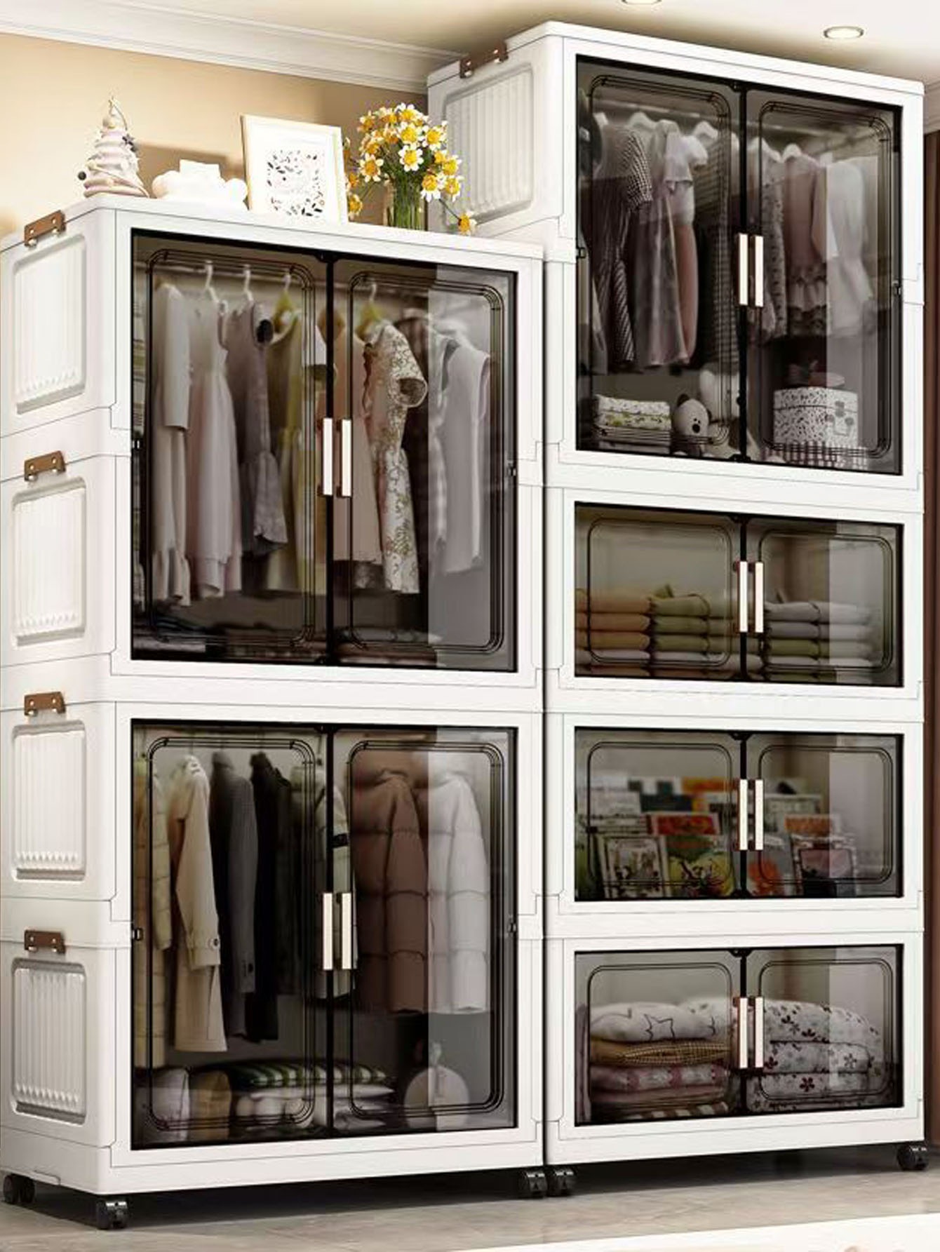 Thickened folding storage cabi – обзор и цена Baby Clothing Cupboard