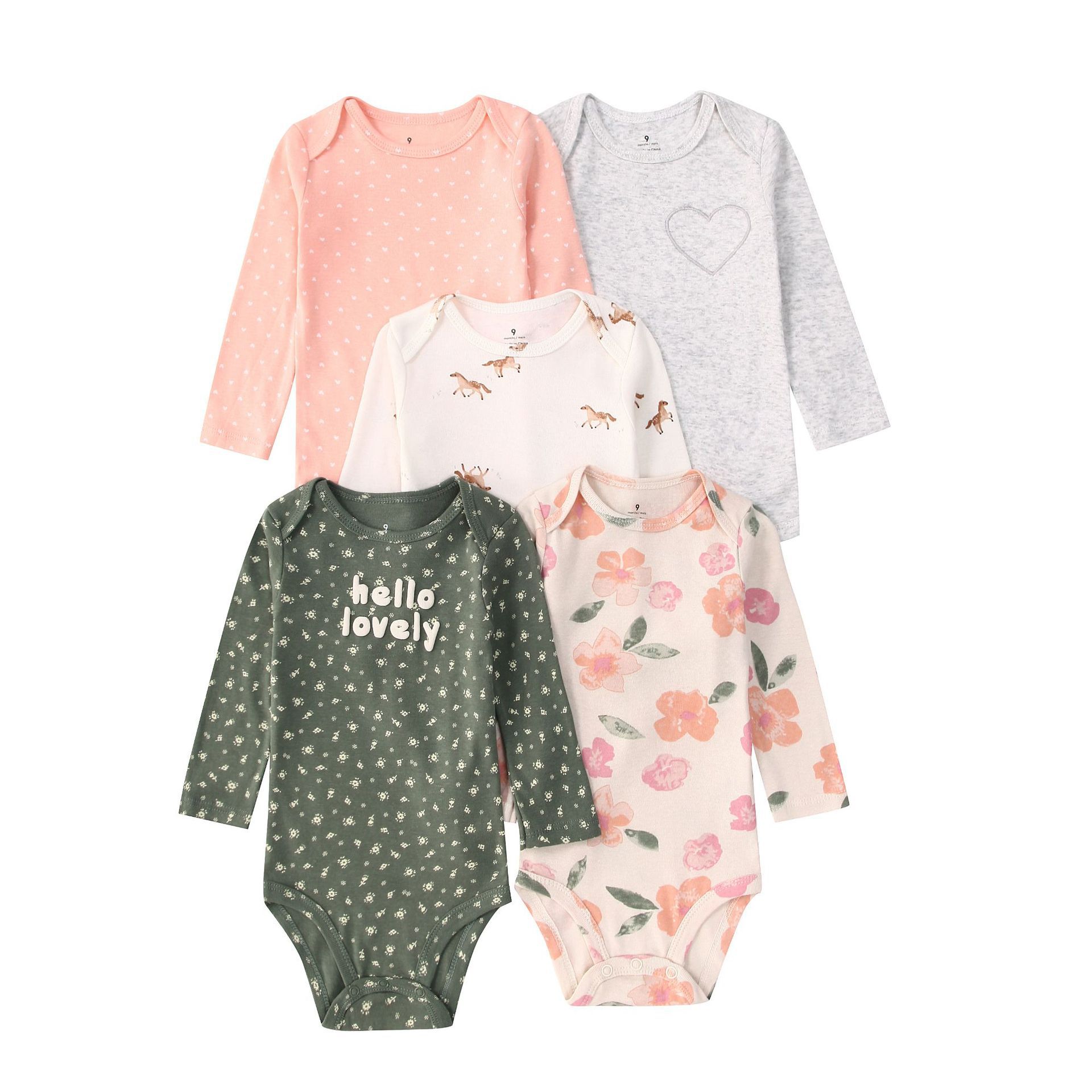 Newborn Baby Bodysuit Cotton 5 – обзор и цена Baby Clothing Next
