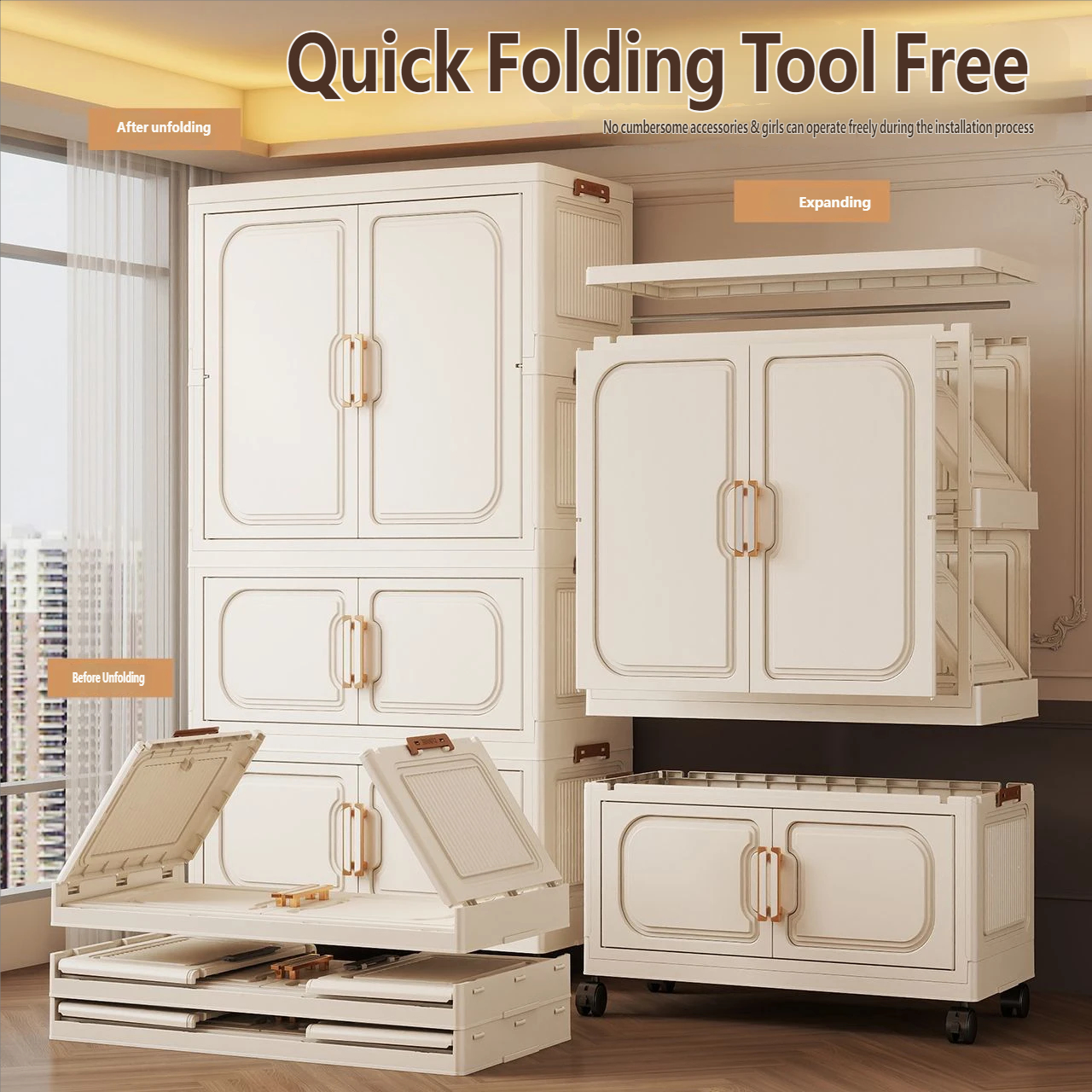 No-Install Foldable Baby Wardr – обзор и цена Baby Clothing Cupboard
