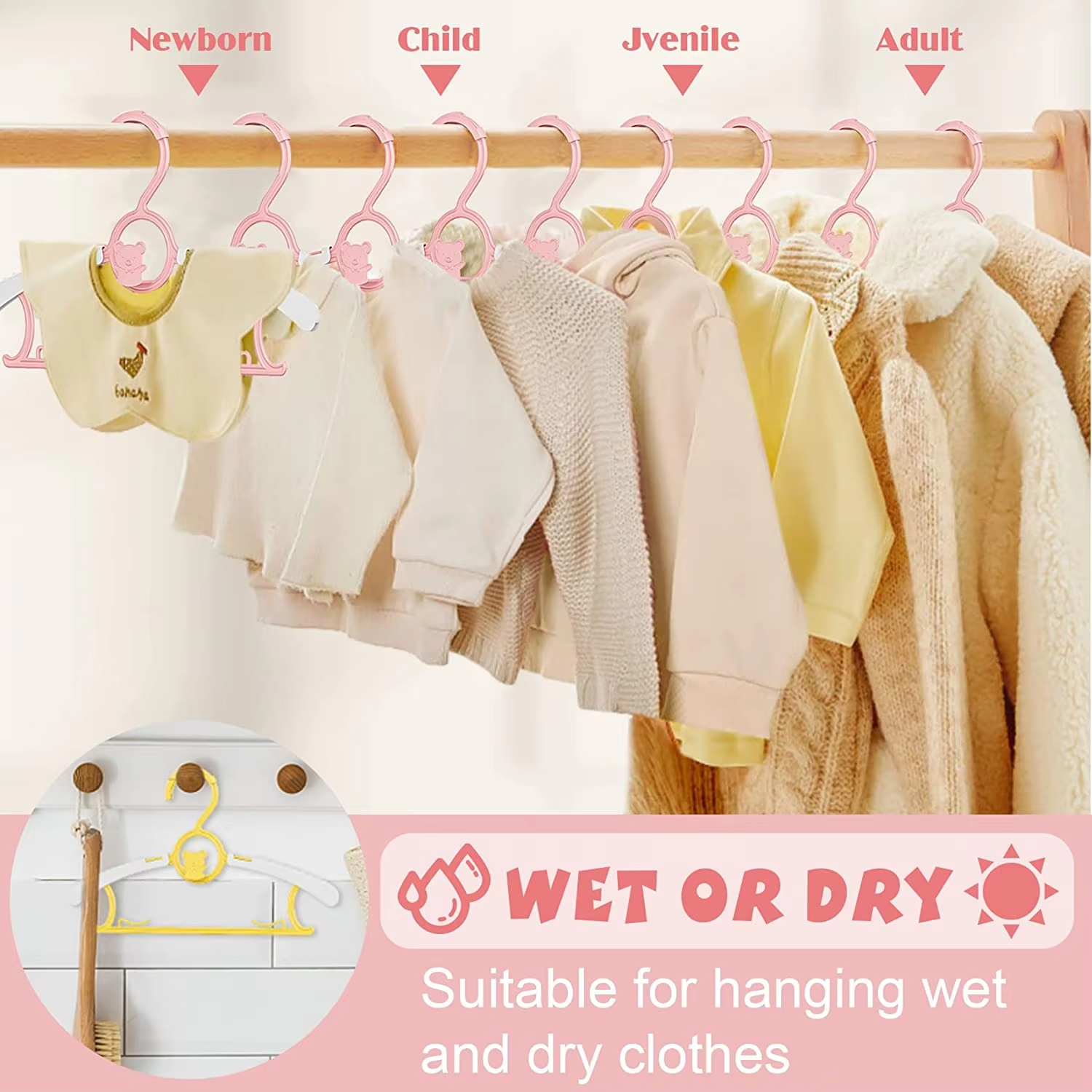 10Pack Anti-Slip Baby Clothes  – обзор и цена Baby Clothing Cupboard