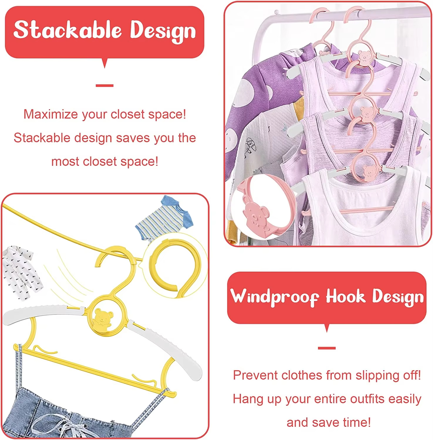 10Pack Anti-Slip Baby Clothes  – обзор и цена Baby Clothing Cupboard
